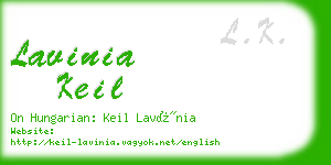 lavinia keil business card